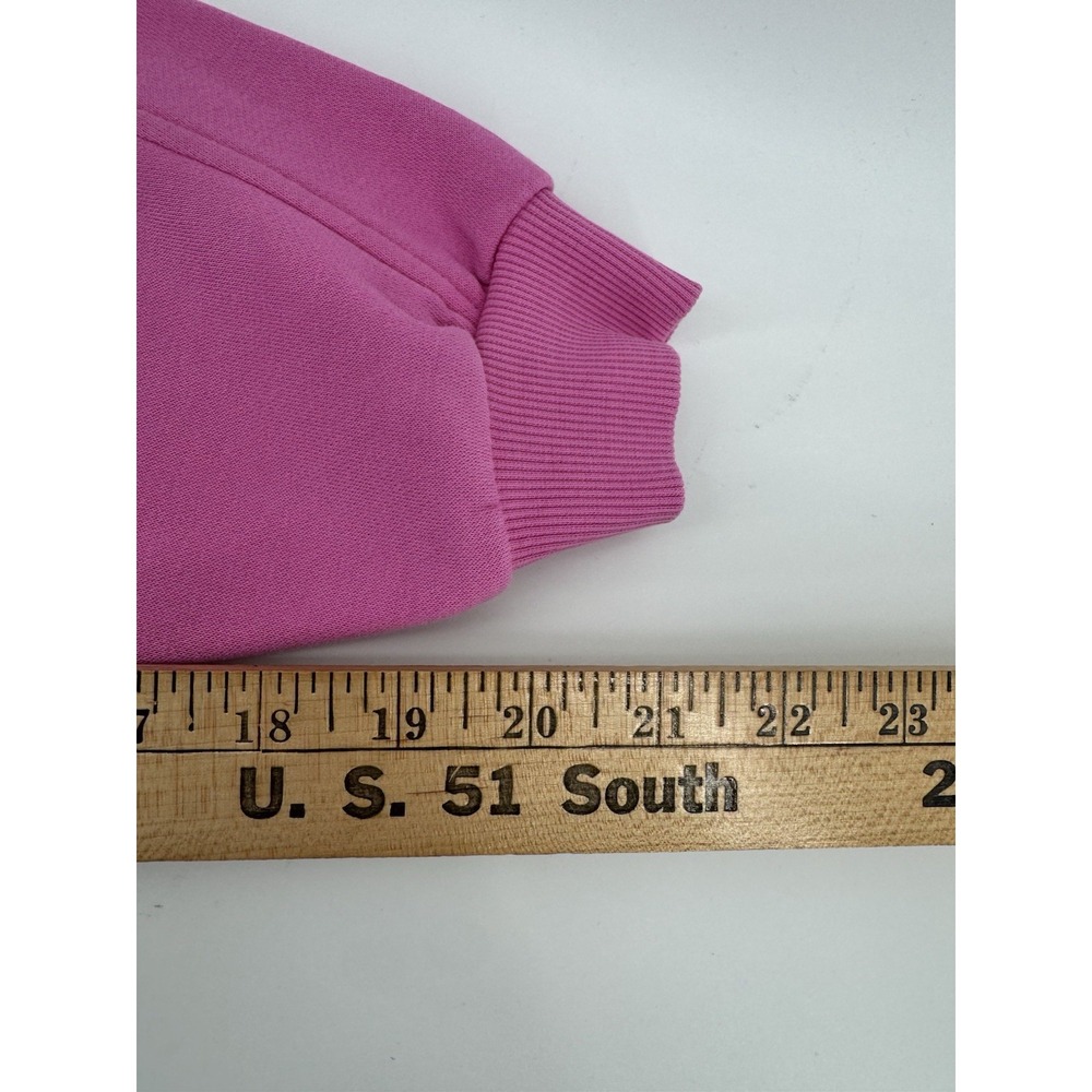 Nike Girls Pink Fleece Jogger Pants M Cotton Pockets Drawstring Pull-On - Picture 7 of 8